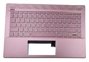For HP Pavilion 14-CE 14-CE0525SA Pink Palmrest Housing Cover Nordic Keyboard - Photo 1/2