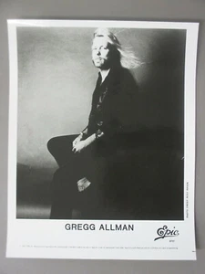 Gregg Allman promo photo 8 X 10 glossy black & white photo 1987! - Picture 1 of 1