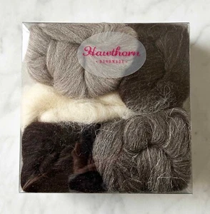 Hawthorn British Breeds No3 Wool Bundle Felting Wool Tops - 5 Colors 100g Total - Picture 1 of 3