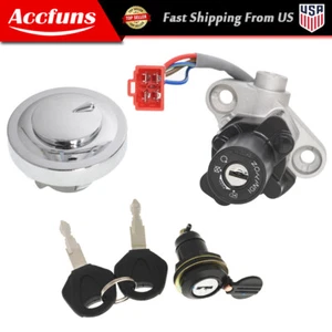 Interruptor de encendido tapa de combustible llaves de bloqueo de asiento para Yamaha V-STAR 650 1100 1999-2016 - Imagen 1 de 16