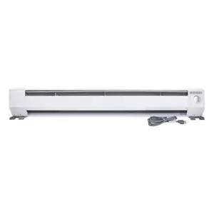 King Baseboard Heater 48" 1000W Convection Automatic Shut Off Portable White - Picture 1 of 4