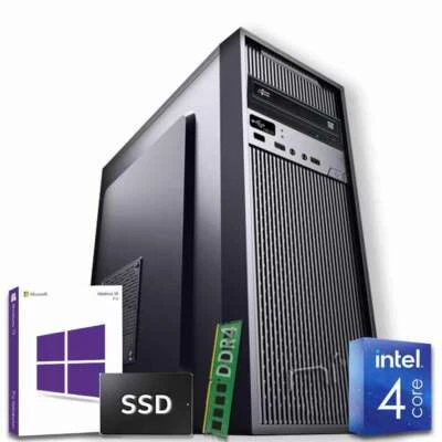 Computer fisso Intel quad core 8gb ram DDR4 ssd 1tb Windows 10 con licenza WiFi - Immagine 1 di 4