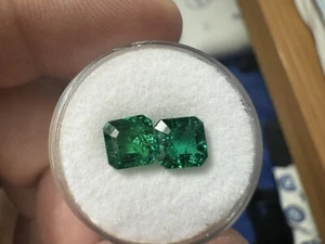Coppia Di Smeraldi Naturali - Foto 1 di 4
