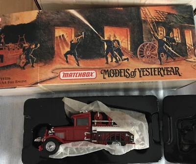 MATCHBOX MODELS OF YESTERYEAR 1932 FORD AA FIRE ENGINE TRUCK 1:43 Mint Condition - Image 1 of 4