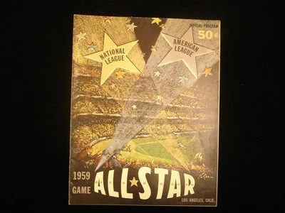 1959 Baseball All Star Game @ Los Angeles Stadium Program - EX - Image 1 of 3