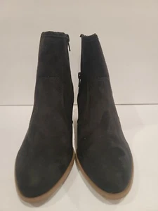 Carlos Carlos Santana Women's Suede Pointed Toe Ankle Boot Black Size 8.5m - Picture 1 of 6