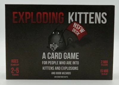 2015 Exploding Kittens Card Game NSFW Deck ADULTS ONLY Complete with Rule Book - Image 1 of 4