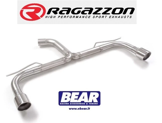 Ragazzon Scarico sdoppiato Term.li tondi 2/102 VW Golfvii 7 CLUBSPORT 265/310kw