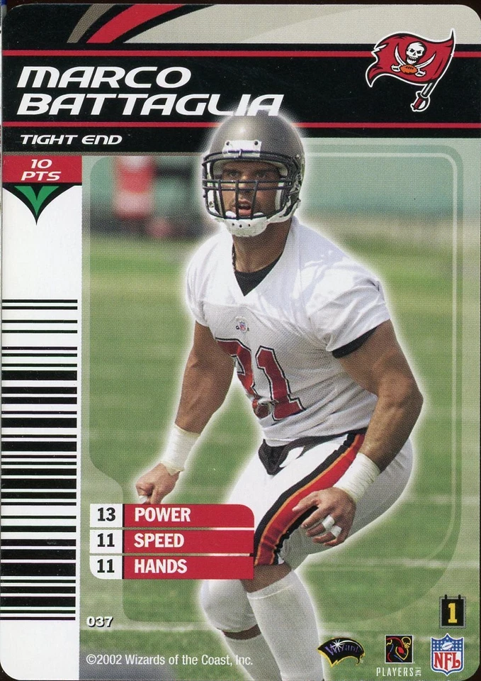 2003 NFL Showdown MARCO BATTAGLIA BUCCANEERS #037 - Image 1 of 1