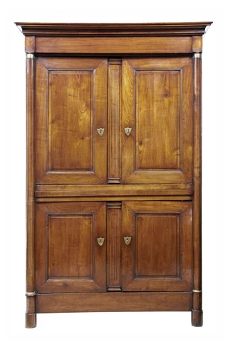 19TH CENTURY FRENCH EMPIRE FRUITWOOD ARMOIRE CUPBOARD Cover