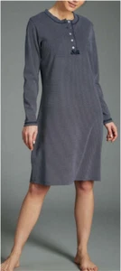 CAMICIA DA NOTTE RAGNO DA55NK COTONE CALDO AUTUNNO INVERNO LETTO CASA BOTTONI - Picture 1 of 4