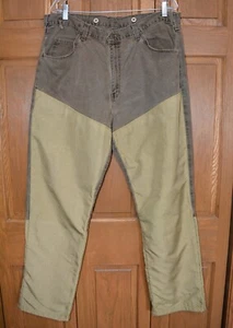 Pantalones de trabajo utilitarios de colección para hombre WRANGLER RESISTENTES 38x31 de lona reforzada doble rodilla - Imagen 1 de 10