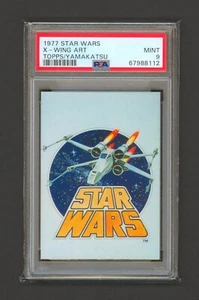 Vintage 1977 Star Wars - X-Wing Art Card - Japanese Topps Yamakatsu PSA 9 - Picture 1 of 3