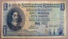 South Africa 1 Pound Banknote, 3 September 1949 P-92B Circ