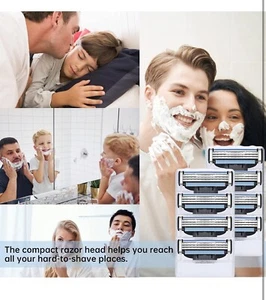 8 Stück Mach 3 Herren Rasierklingen Nachfüller Ersatz, Turbo Gillette - Bild 1 von 5