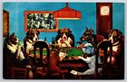 Artist CM Coolidge~1903~Dogs Playing Poker~Cheating~”A Friend In Need”~Vtg PC