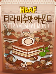 HBAF Gilim Tiramisu Almond 190g 1pack Korean Snack Almonds - Picture 1 of 7