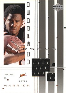 2000 UD Graded Jerseys Cincinnati Bengals Football Card #GPW Peter Warrick 