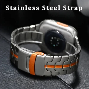 Luxury For Apple Watch Ultra 49mm Series 9/8/7/6/SE Titanium Band Strap Metal - Picture 1 of 20