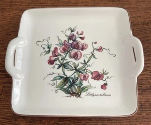Villeroy & Boch BOTANICA Square Handled Cake Plate Tray Lathyrus 8” - Picture 1 of 4