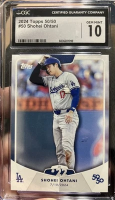 2024 Topps 50/50: Shohei Ohtani - Shohei Ohtani #50 - Image 1 of 2