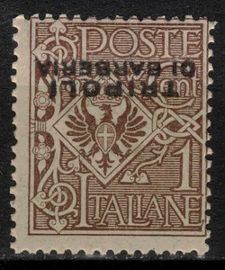 LEVANTE (TRIPOLI DI BARBERIA) 1915 Varietà 1c floreale (soprast. capovolta) MNH* - Picture 1 of 2