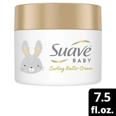 Suave Baby CREMA DE MANTEQUILLA RIZADORA Aceite de Coco Manzanilla y Manteca de Karité Tarro de 7.5 OZ Foto 1 de 4