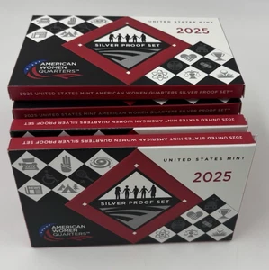 2025 S AMERICAN WOMEN QUARTERS OFFICIAL SILVER PROOF SET w CERITIFICATE & BOX - Picture 1 of 4