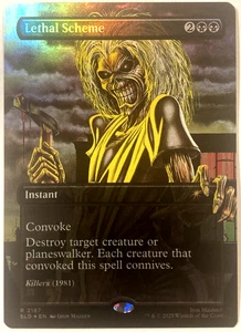 MTG Lethal Scheme (Rainbow Foil) Secret Lair x Iron Maiden 2187 NM - Picture 1 of 6