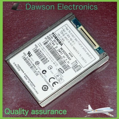 MK8009GAH 1.8" TOSHIBA 80GB HARD DRIVE PATA ZIF FOR DELL Latitude XT D420 D430 - Image 1 of 4