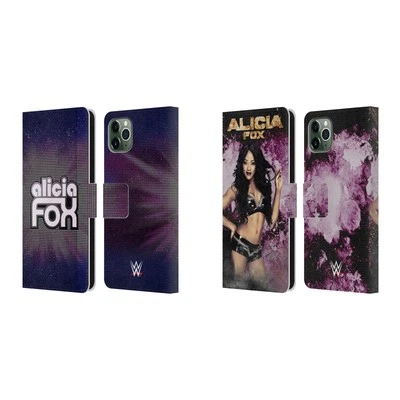 OFFICIAL WWE ALICIA FOX LEATHER BOOK WALLET CASE COVER FOR APPLE iPHONE PHONES - Image 1 of 4
