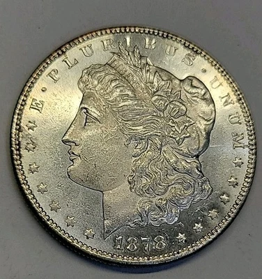1878-S $1 MORGAN SILVER ONE DOLLAR UNCERTIFIED UNGRADED LOOKS BU - Image 1 of 4