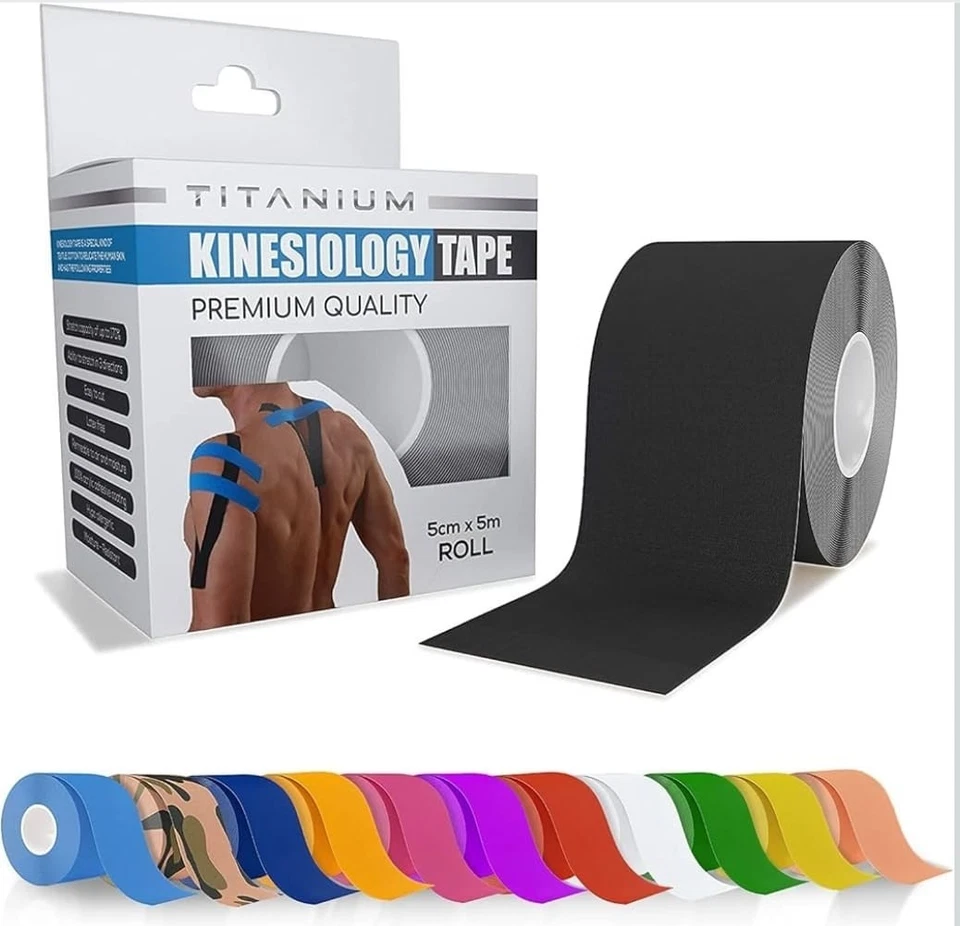 TAITANIUM 5CMx5M Kinesiology Tape KT Muscle Strain Injury Support Physio Sports - Image 1 of 2