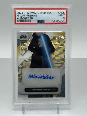 2024 Topps Star Wars High Tek Autograph Nalini Krishan Barriss Offee 05/50 PSA 9 - Image 1 of 2