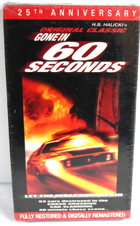 Oringinal Gone in 60 Seconds (VHS 1974), 2000 Release 25th Anniversary  - Image 1 of 1