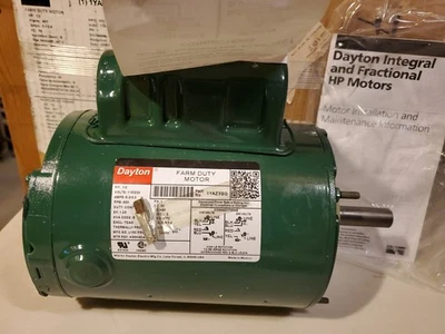 Dayton 1YAZ3BG Agricultural Farm Duty Motor 1/2 HP NEW NIOB NIB - Image 1 of 4