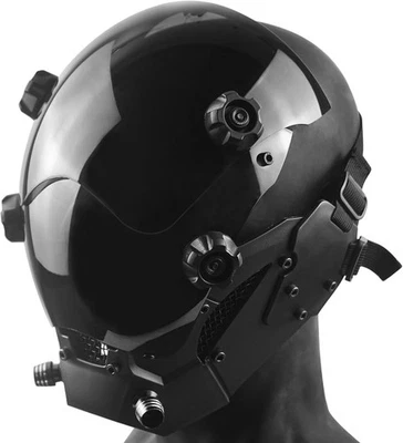 Máscara Punk para Hombre, Casco Cibernético, Ajustable Ligero 4 Columnas Phantom Techwea Foto 1 de 4