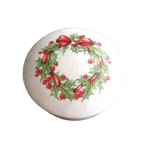 Weihnachten Urlaub Schmuckschatulle Girlande Beeren rot und grün - Bild 1 von 5
