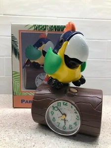 Vintage 1993 XONEX Squawking Parrot Alarm Clock - Talks, But Does Not Move - Picture 1 of 9