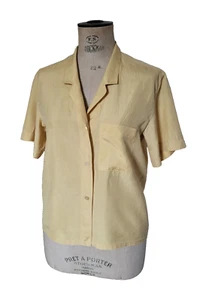 Synonyme de Georges Rech Chemise Chemisier soie T.42 VINTAGE silk blouse sz L - Imagen 1 de 12