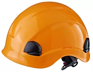 Protective helmet 6 point EN397 helmet climbing helmet orange swivel lock - Picture 1 of 4