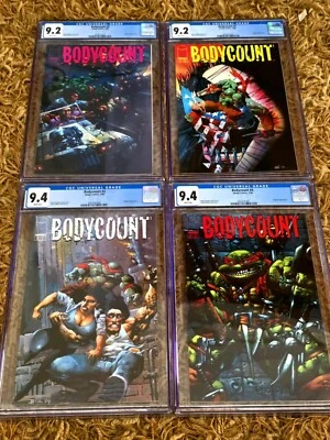 Bodycount # 1-4 CGC 9.2- 9.2- 9.4- 9.4 Teenage Mutant Ninja Turtles Imagen 1996 Foto 1 de 4