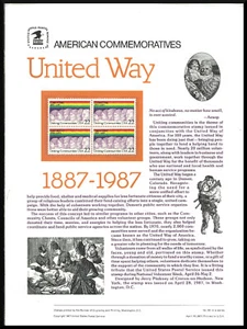 Scott CP281 - The 1987 United Way Commemorative Panel with 2275 - Bild 1 von 1