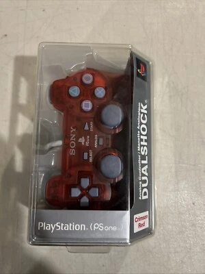 NUEVO Mando Oficial Playstation 1 PSone Rojo Carmesí Dualshock PS1 Mando a Distancia Foto 1 de 4