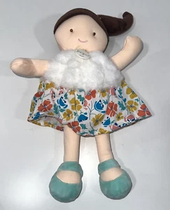 JoLiJou Paris Baby Cloth Doll Demoiselle Pretty Green Print Doudou et Compagnie - Picture 1 of 11