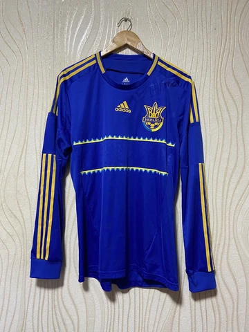 UKRAINE 2012 2013 AWAY FOOTBALL SHIRT SOCCER JERSEY ADIDAS sz L PLAYER ISSUE LS Cover