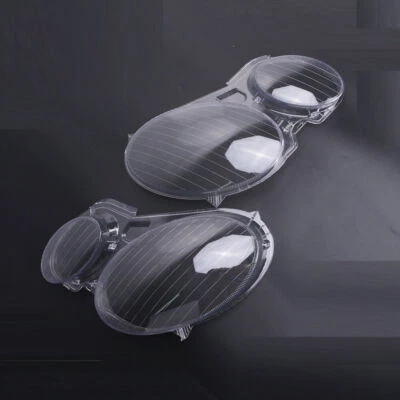 Pair Headlight Clear Lens Cover Replacement For MERCEDES BENZ E CLASS W211 02-08 — 第 1/4 张图片