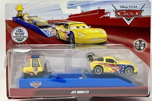 Disney Pixar Cars Jeff Gorvette & Pity #24 Corvette Launcher 2022 NEW *Damaged* - Picture 1 of 3