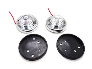 Kit universal de coche clásico coche personalizado coche hot rod luces redondas transparentes estilo bala - Imagen 1 de 3