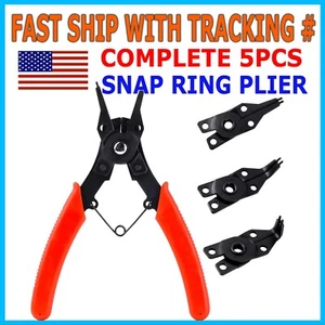 4 in 1 Snap Ring Pliers Plier Set Circlip Combination Retaining Clip Heavy Duty - Picture 1 of 7